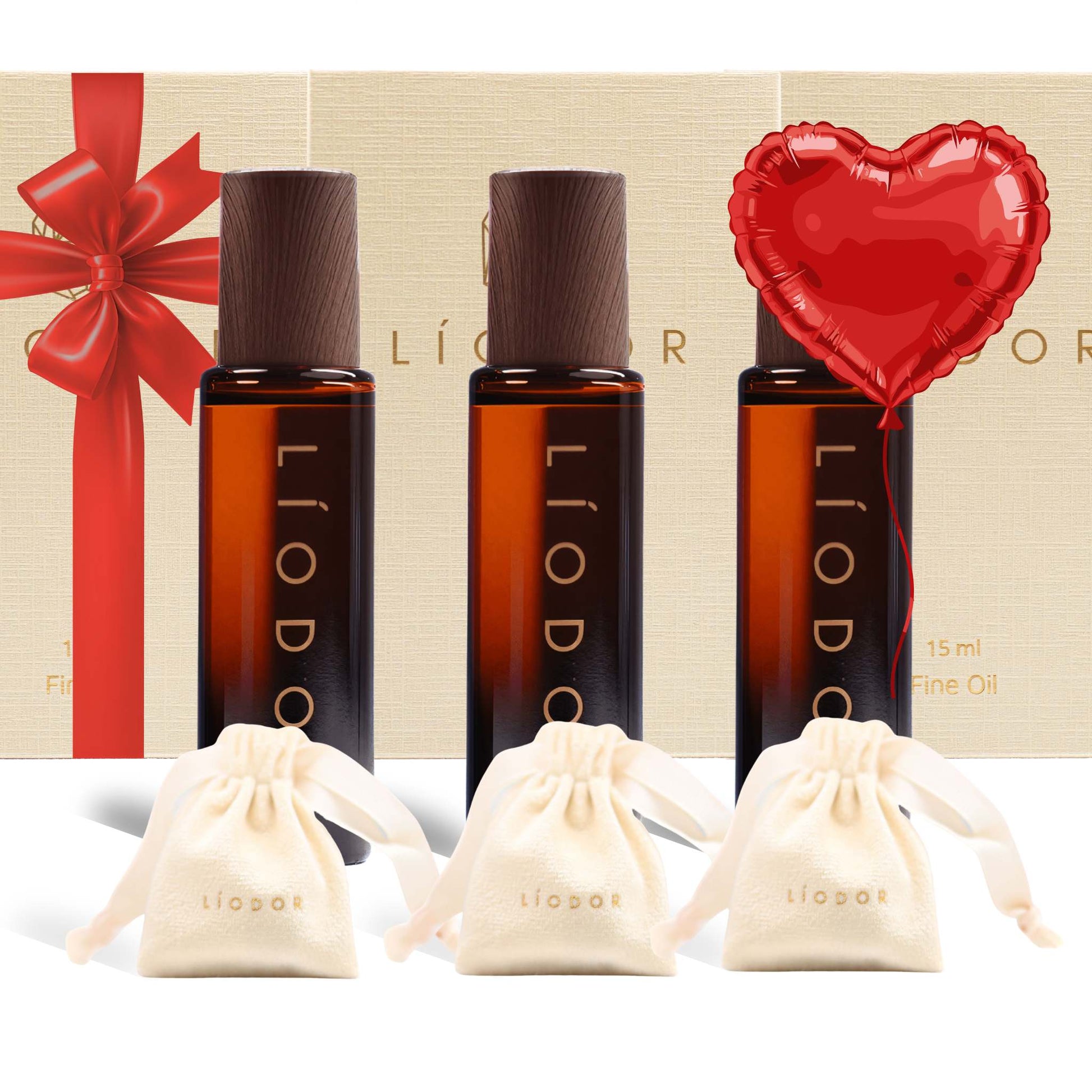 V-DAY SET LARGE - 3 PARFUMS & 3 GRATIS SAMPLES